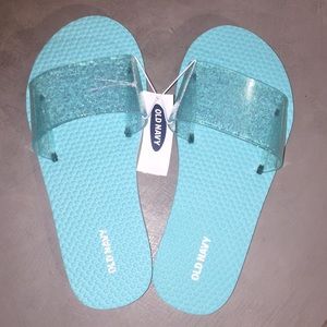 Jelly slides  Girls size 3-4